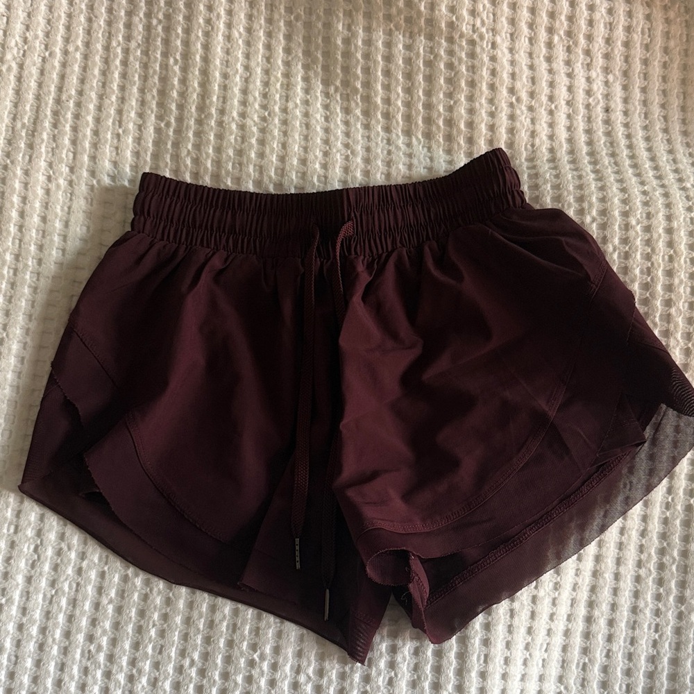 HALARA Deep Burgundy Athletic Shorts